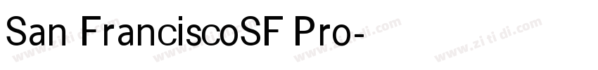 San FranciscoSF Pro字体转换